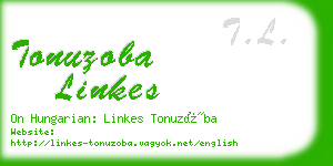 tonuzoba linkes business card